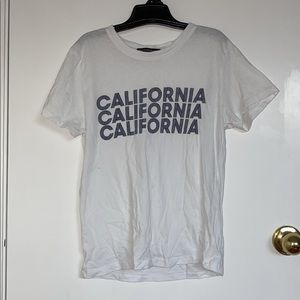 Brandy Melville white “california” shirt